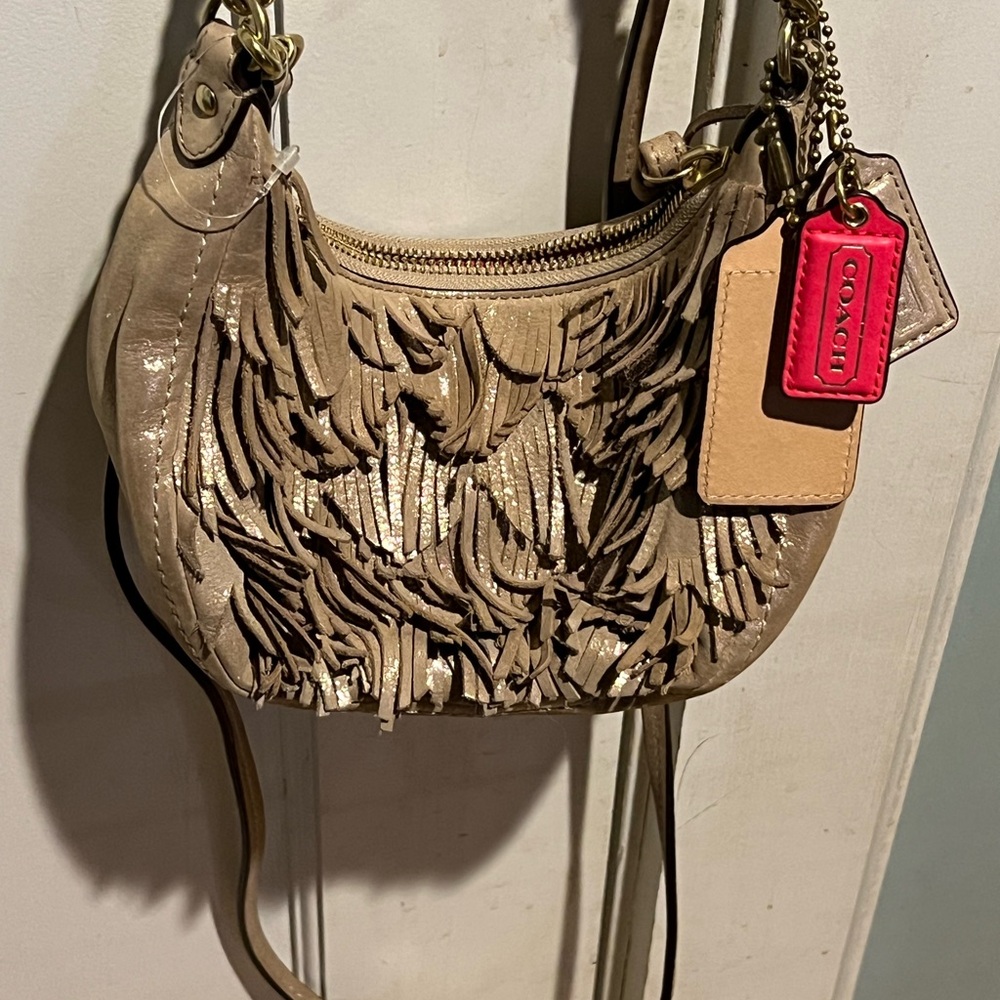 Vintage Coach Poppy 1941 Mini Hobo Fringe Bag - Picture 8 of 11
